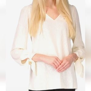 MICHAEL Michael Kors Neck Tie Sleeve Top Sz XS